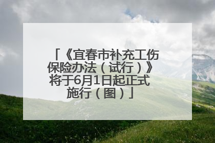 《宜春市补充工伤保险办法（试行）》将于6月1日起正式施行（图）