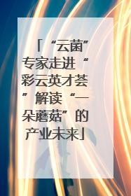 “云菌”专家走进“彩云英才荟”解读“一朵蘑菇”的产业未来