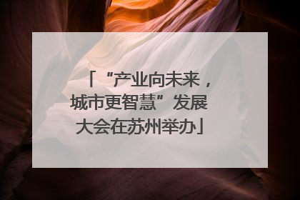 “产业向未来，城市更智慧”发展大会在苏州举办
