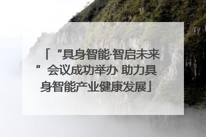 “具身智能·智启未来”会议成功举办 助力具身智能产业健康发展