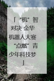 “机”智对决 金华机器人大赛“点燃”青少年科技梦