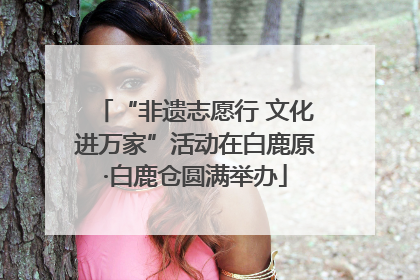 “非遗志愿行 文化进万家”活动在白鹿原·白鹿仓圆满举办