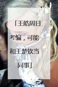 王皓周日考编，可能和王楚钦当同事