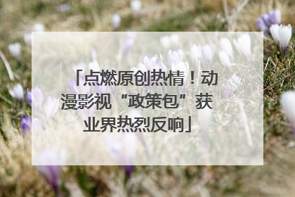 点燃原创热情！动漫影视“政策包”获业界热烈反响