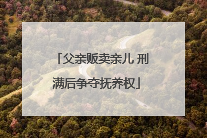 父亲贩卖亲儿 刑满后争夺抚养权