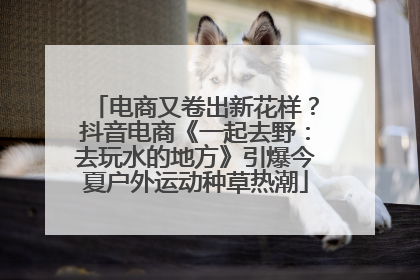 电商又卷出新花样？抖音电商《一起去野：去玩水的地方》引爆今夏户外运动种草热潮
