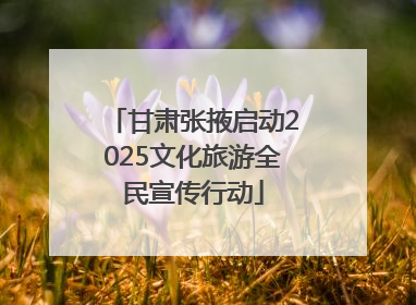 甘肃张掖启动2025文化旅游全民宣传行动