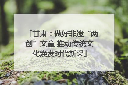 甘肃：做好非遗“两创”文章 推动传统文化焕发时代新采