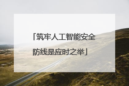 筑牢人工智能安全防线是应时之举