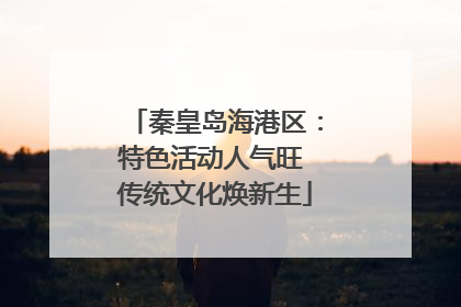 秦皇岛海港区：特色活动人气旺 传统文化焕新生