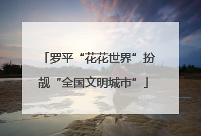 罗平“花花世界”扮靓“全国文明城市”