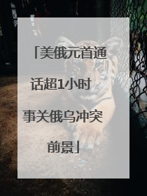 美俄元首通话超1小时 事关俄乌冲突前景