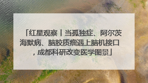 红星观察丨当孤独症、阿尔茨海默病、脑胶质瘤遇上脑机接口，成都科研改变医学图景