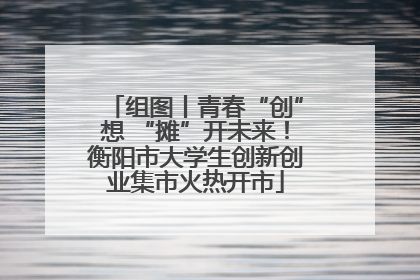 组图丨青春“创”想 “摊”开未来！衡阳市大学生创新创业集市火热开市