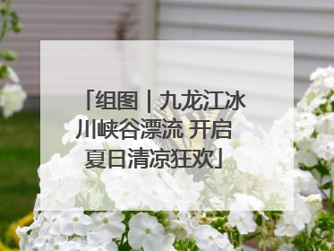 组图｜九龙江冰川峡谷漂流 开启夏日清凉狂欢