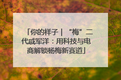 你的样子｜“梅”二代戚军洋：用科技与电商解锁杨梅新赛道