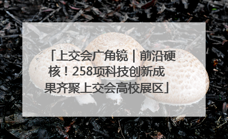 上交会广角镜｜前沿硬核！258项科技创新成果齐聚上交会高校展区