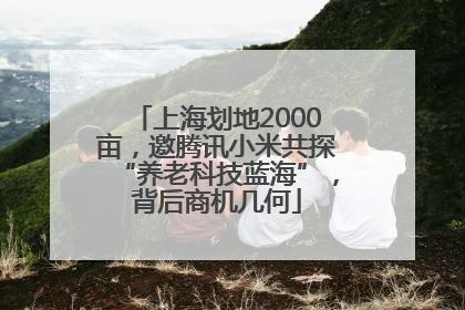 上海划地2000亩，邀腾讯小米共探“养老科技蓝海”，背后商机几何