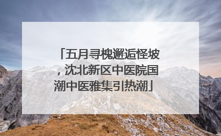 五月寻槐邂逅怪坡，沈北新区中医院国潮中医雅集引热潮