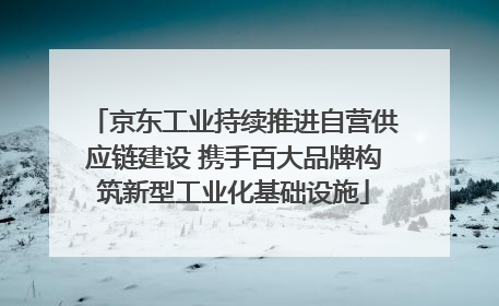 京东工业持续推进自营供应链建设 携手百大品牌构筑新型工业化基础设施