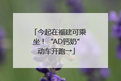 今起在福建可乘坐！“AD钙奶”动车开跑→