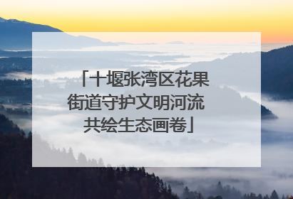 十堰张湾区花果街道守护文明河流 共绘生态画卷
