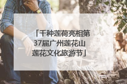千种莲荷亮相第37届广州莲花山莲花文化旅游节