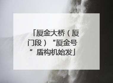 厦金大桥（厦门段）“厦金号”盾构机始发
