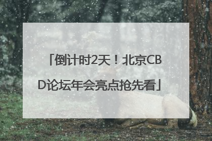 倒计时2天！北京CBD论坛年会亮点抢先看
