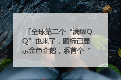 全球第二个“满级QQ”也来了，图标已显示金色企鹅，系首个“满级QQ”的小号
