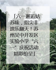 六一邂逅姑苏味，指尖非遗乐翻天！苏州吴中开发区实验小学“六一”庆祝活动精彩纷呈