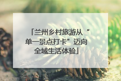 兰州乡村旅游从“单一景点打卡”迈向全域生活体验
