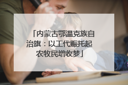 内蒙古鄂温克族自治旗：以工代赈托起农牧民增收梦