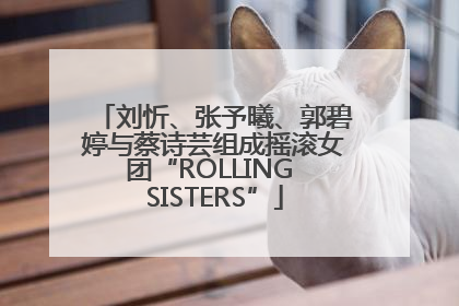 刘忻、张予曦、郭碧婷与蔡诗芸组成摇滚女团“ROLLING SISTERS”