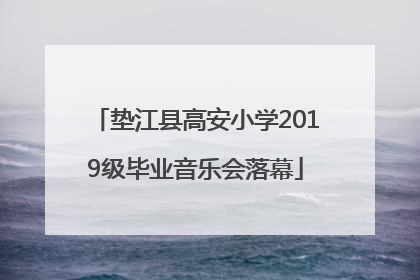 垫江县高安小学2019级毕业音乐会落幕