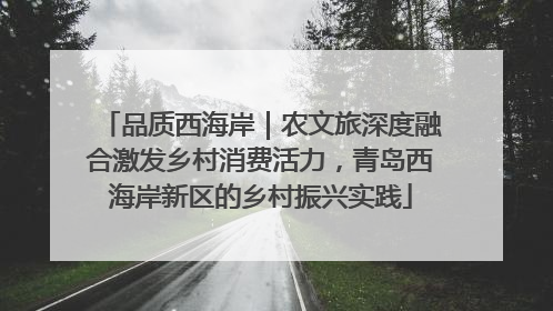 品质西海岸｜农文旅深度融合激发乡村消费活力，青岛西海岸新区的乡村振兴实践