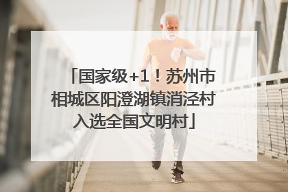 国家级+1！苏州市相城区阳澄湖镇消泾村入选全国文明村