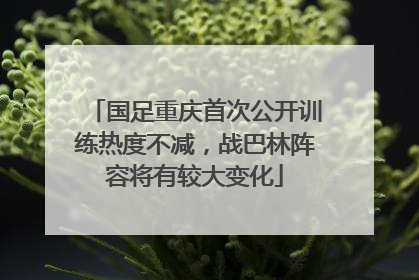 国足重庆首次公开训练热度不减，战巴林阵容将有较大变化
