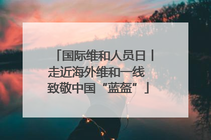 国际维和人员日丨走近海外维和一线 致敬中国“蓝盔”