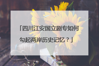 四川江安国立剧专如何勾起两岸历史记忆？