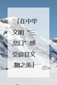 在中华文明“三岔口”感受蔚县文物之美