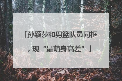 孙颖莎和男篮队员同框，现“最萌身高差”