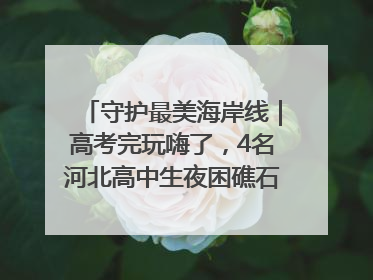 守护最美海岸线｜高考完玩嗨了，4名河北高中生夜困礁石！青岛救援队火速出动救上岸