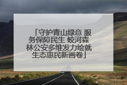 守护青山绿意 服务保障民生 蛟河森林公安多维发力绘就生态惠民新画卷
