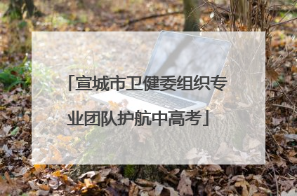 宣城市卫健委组织专业团队护航中高考