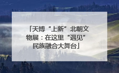 天博“上新”北朝文物展：在这里“遇见”民族融合大舞台