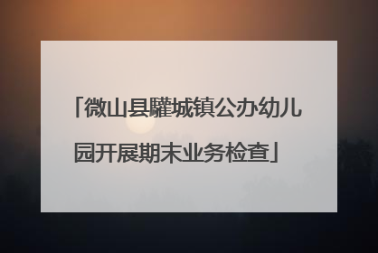 微山县驩城镇公办幼儿园开展期末业务检查