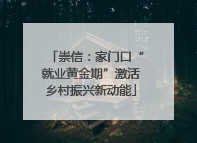 崇信：家门口“就业黄金期”激活乡村振兴新动能