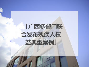 广西多部门联合发布残疾人权益典型案例