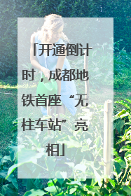 开通倒计时，成都地铁首座“无柱车站”亮相